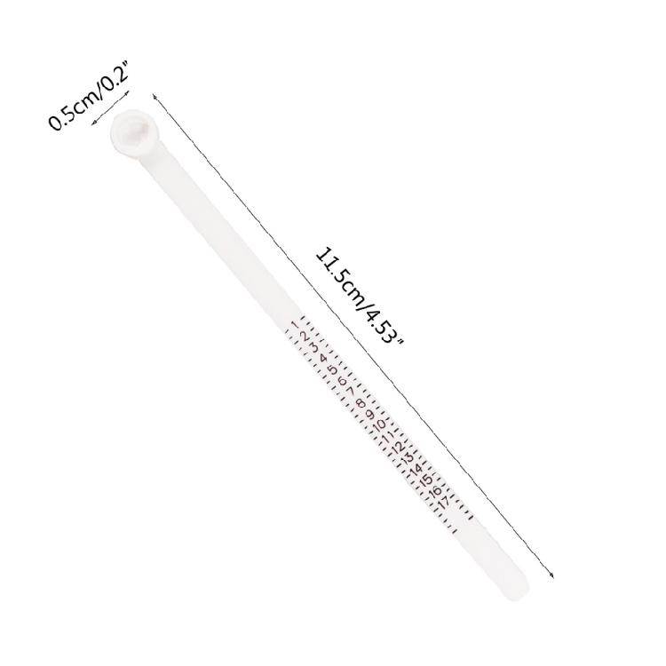 Ring Sizer Measuring Tool Plastic Finger Sizer Ring Gauge Measuring Tool Belt