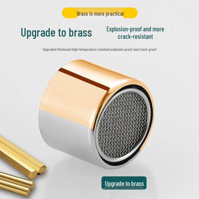 Universal Anti-Splash Faucet Aerator with Filter for Hot & Cold Water, Complete Accessories Included