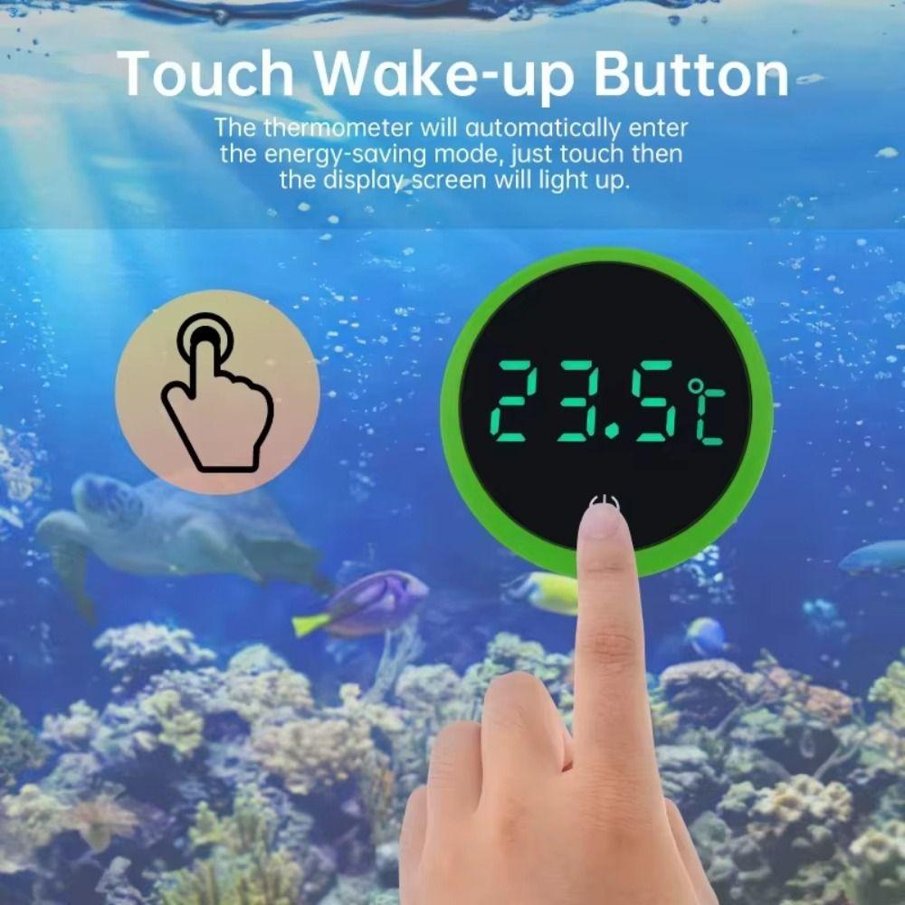 Kabelloses Aquarium Thermometer LED Display Temperaturregler Hydroponik