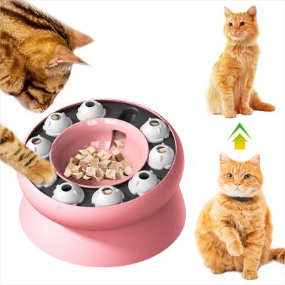 Cat Toys Slow Feeder Cat Bowl Interactive for Indoor Cats Cat Puzzle Feeder Pet Toy for Aid Pets Digestion  Mental Stimulation