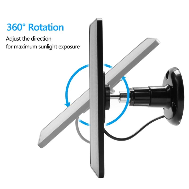 10W Solar Panel Power for Camera Outdoor Wireless Solar Panel Powered Security Camera Surveillance Panel Rechargeable