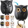 Magnetic Owl Key Hook Will Open Eyes Hanging Rack Cartoon Keychain Organizer Hooks  Home Decoration