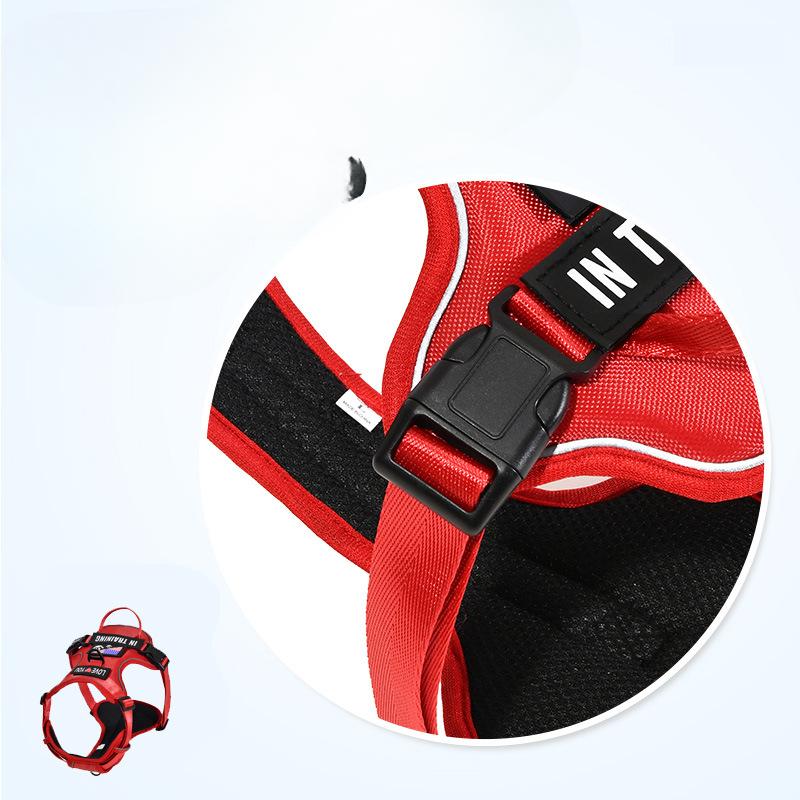 Dog Leash Vest-style Large   Medium and Small Dog Breathable and Comfortable Chest Strap Night Reflective Dog Leash Pet Supplies