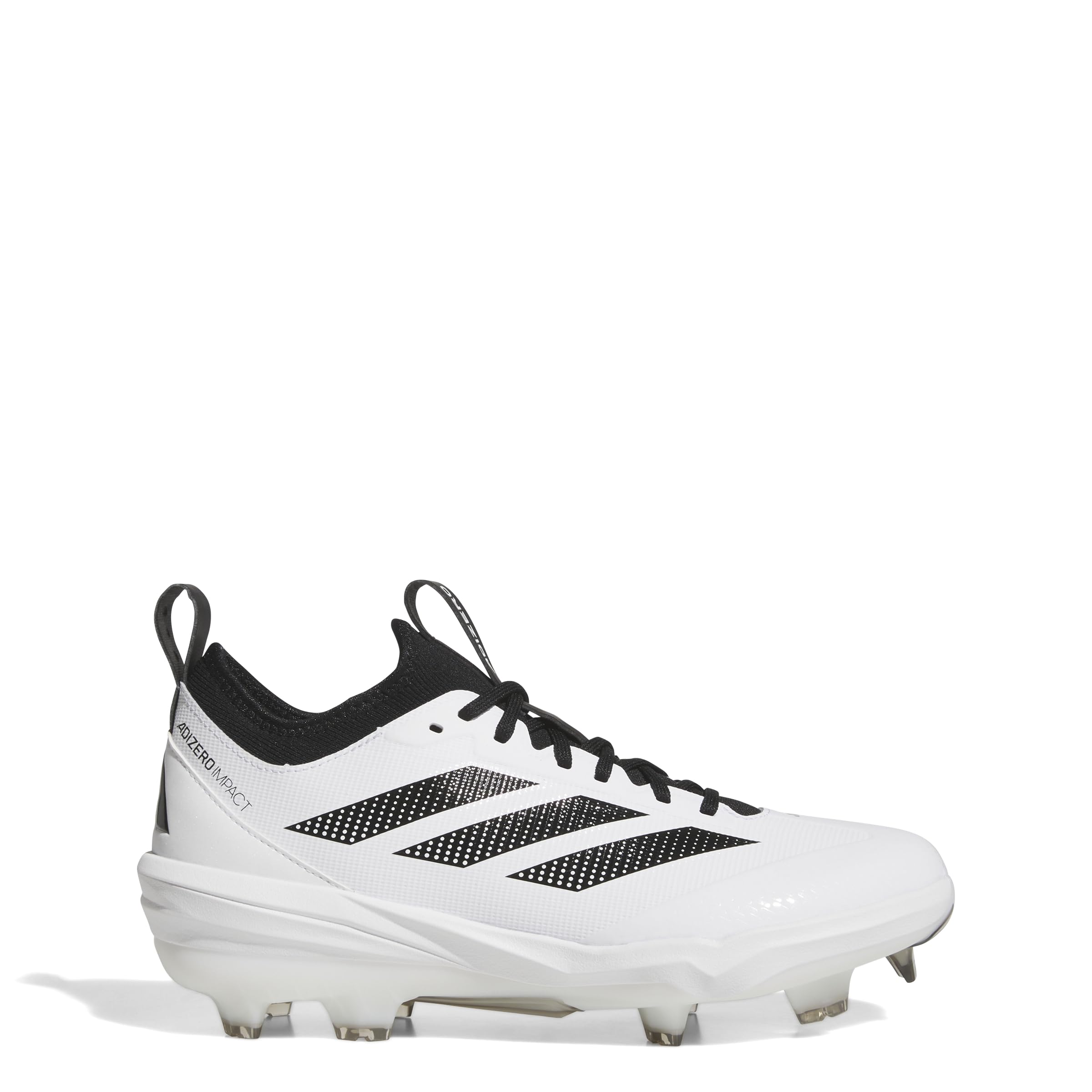 

Adidas adizero Impact TPU 2.0 Baseball Cleats, White/Core Black/Core Black (JH6738), Size 25.0 cm