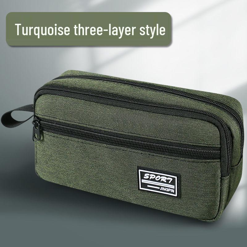 Multi-Layer Waterproof Pencil Case for Students - Large Capacity Stationery Bag