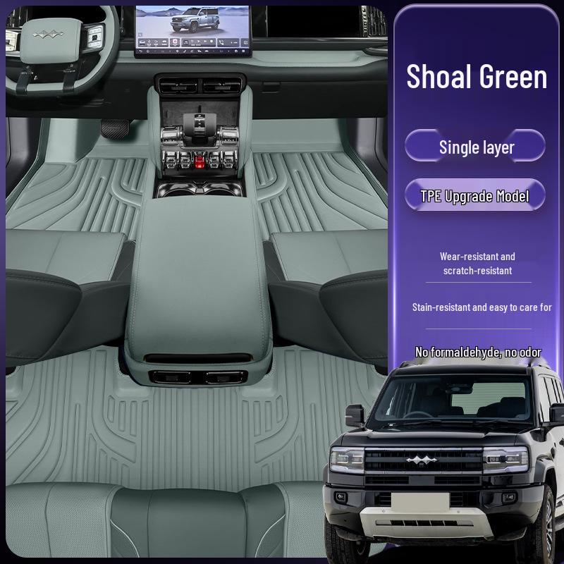 Eco-friendly Double-layer Floor Mats for Equation Leopard Titanium 5 Model Car Interior