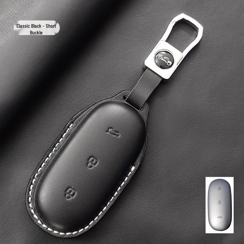 Genuine Leather Key Case for Ideal I6 L9MAX/L8/L7/L6/ONE/Mega - High-End with Buckle Shell