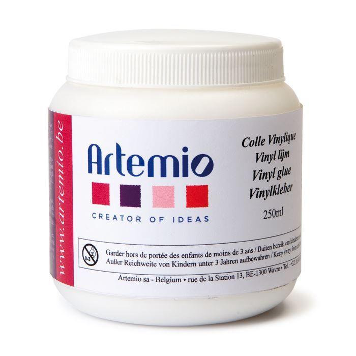 Colle Vinylique - ARTEMIO - Idéale pour Carton, Mosaïque, Tissu - Couleur Blanc - Multi-Usages