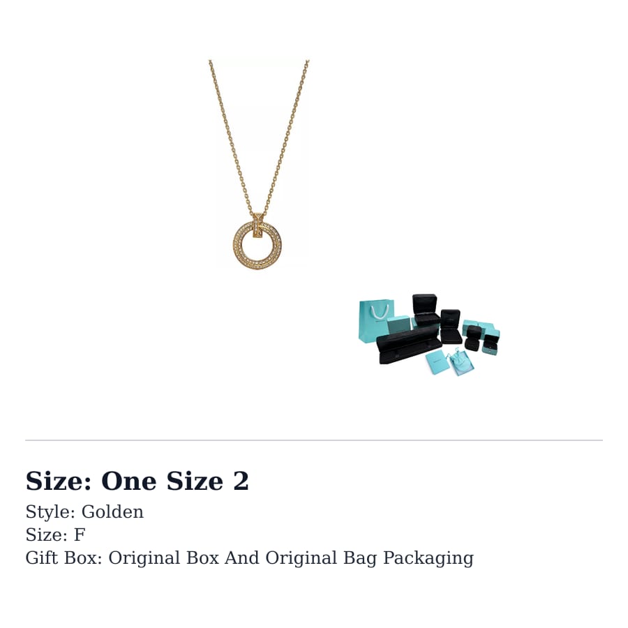 TIFFANY & CO. T Necklaces Women's Gold 73915627