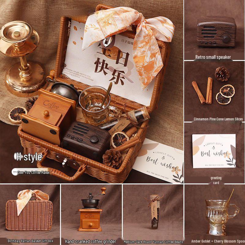 Luxus Kaffeemaschine Geschenkbox für beste Freunde - Aromatherapie & Kreatives Design