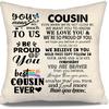 To My Bonus Daughter Gift Ideas Throw Pillow Covers for Bonus Daughter from Bonus Mom Bonus Dad Birthday Graduation Thanksgiving