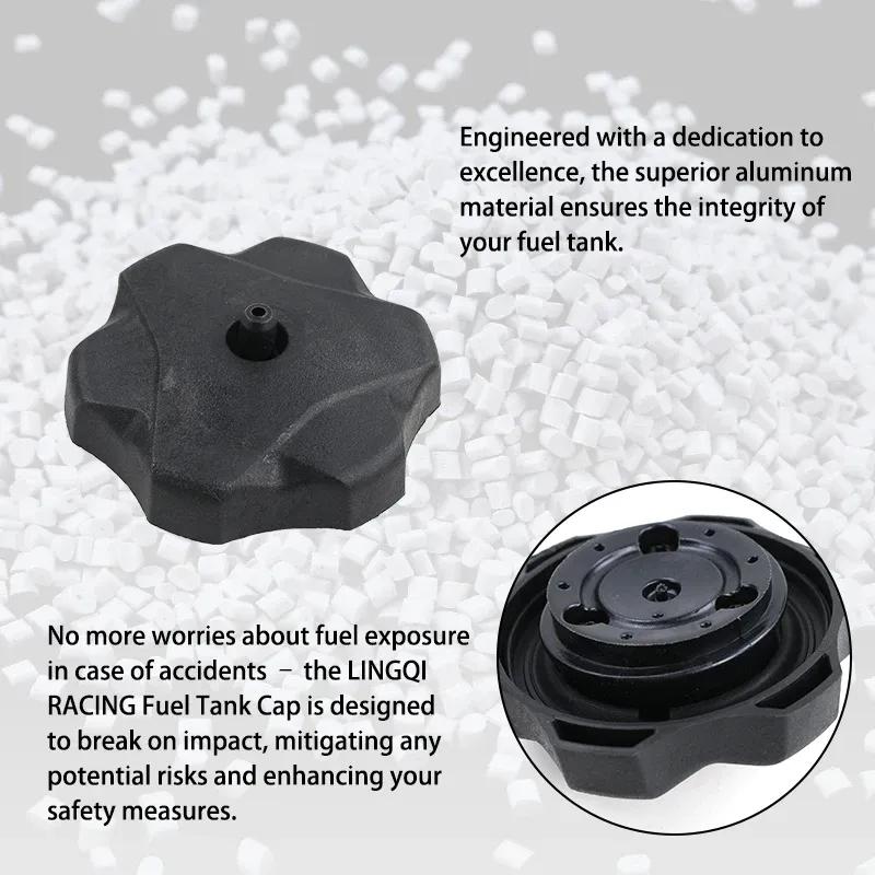 LINGQI RACING Fuel Gas Petrol Tank Cap Oil Tanks Cover For Dirt Pit Bike Off Road ATV Quad Motocross Universal Accessories