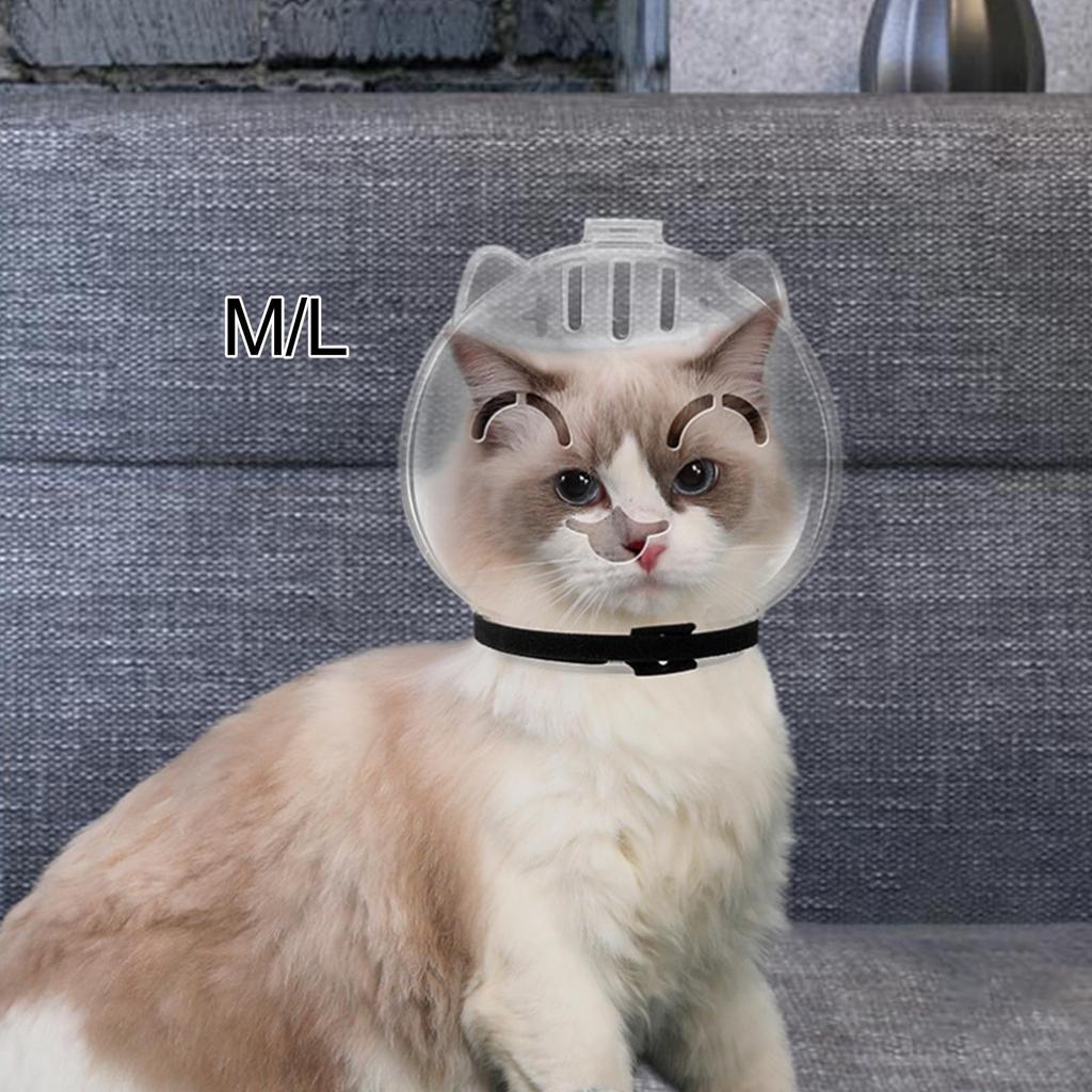 Cat Muzzle Pet Mouth Cover Multipurpose Adjustable Breathable Transparent for