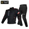 SULAITE Off-Road Motorcycle Riding Jacket Pants Set Winter Warm Waterproof CE2 Armor Protective Gear Men
