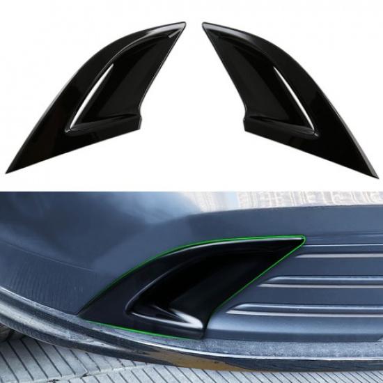 ABS Gloss Black 2 PCS Front Fog Lamp Light Cover Trim For Honda Accord 11th 2023