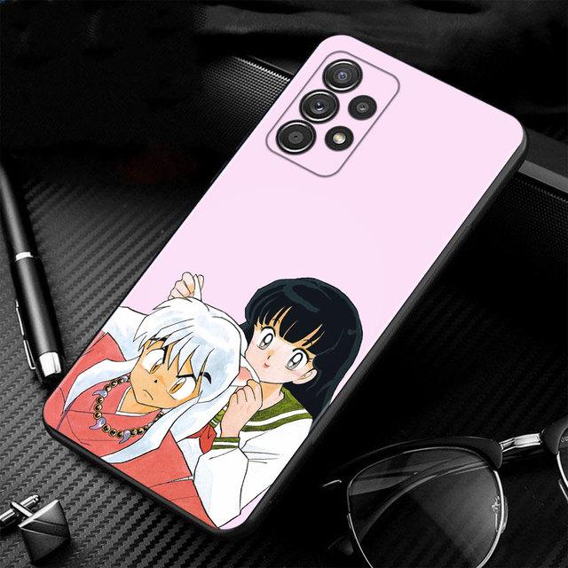 Telefon mobil mat Anime drăguț Inuyasha Coque pentru Samsung A32 4g A71 A41 A52 A72 A51 A21s A12 A02s A31 A03s A22 A23 A33 A52s 5g