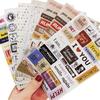 1pcs Retro Postmark Letter Decoration Sticker  Scrapbook Calendar Diary Plan Card Random Color Monumental Significance