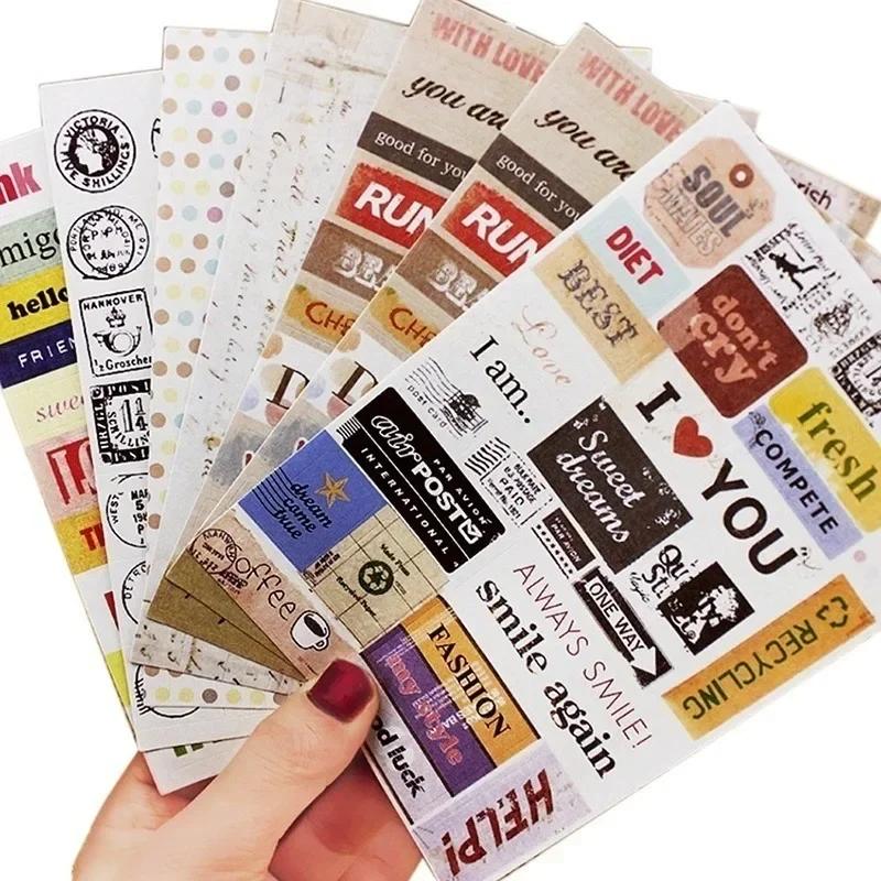 1pcs Retro Postmark Letter Decoration Sticker Scrapbook Calendar Diary Plan Card Random Color Monumental Significance