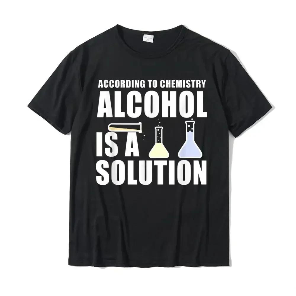 

Funny Chemistry Nerd Science Alcohol Solution T-Shirt Cotton Tops Tees For Men Casual T Shirts Print Rife#Color XXXXXL чёрный