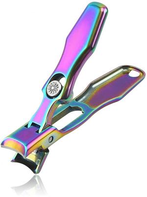 Nail Clippers for Feet Nail Cuts Well for Thick No Care [TKhits] [Wide-opening Clippers] Toenails, Nails, Scattering, Feet, Elderly, (Rainbow Colors)