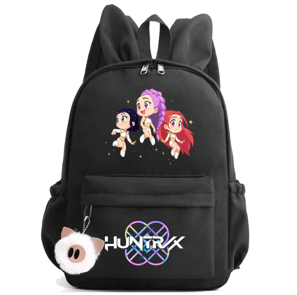 Anime K-Pop Printed Waterproof Backpack Student Teenager Bookbag for Boy Girl Bookbag Schoolbag Women Large Capacity Travel Bag Kid Gift Mochila