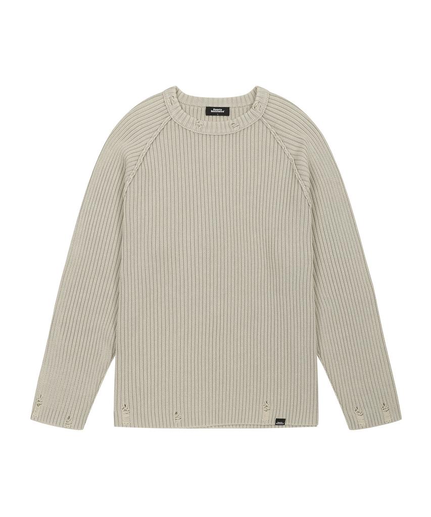 SPORTS ILLUSTRATED Pigment Round Knit (Light Beige)