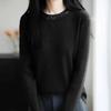 Sweater for Women Autumn Winter Thickened Pullover Warm  Stretchy Long Sleeve Kinnted Round-veck Jumper Tops