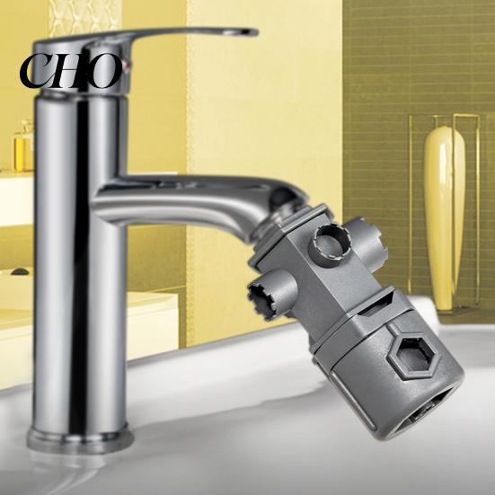 Wrench Tool Set with Tight Spaces All In One Faucet Set, Compact Multi-Size Disassembly Shut-off Valve Tools, Durable Plumbing Repair Kit for Bathroom