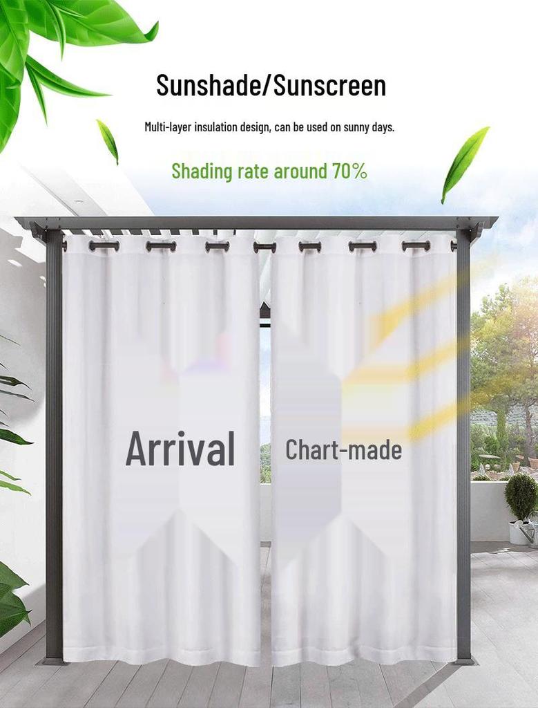 Weather-Resistant White Window Screen: Waterproof, Oilproof, Stainproof, Opaque, Light-Transmitting Gauze for Indoor/Outdoor Use