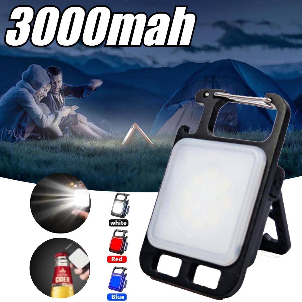 3000MAH Mini Led Flashlight Portable Outdoor Camping Wholesale Hot Work Light Pocket Keychains Hiking Newest Small Lights Multifuction