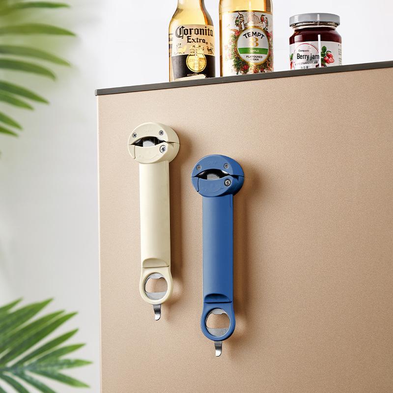 Multifunctional Magnetic Bottle and Can Opener for Twist-Off Lids and Beer Bottles