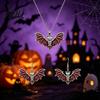 Unique Dark Aesthetic Jewelry Gothic Bat Halloween Accessory Vintage Punk Necklace Viking Durable Vampire Style Accessories Dangle Drop Earrings for