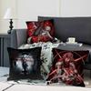 GenshinS Impact Arlecchino Pillow Covers Cartoon Sofa Decorative Home Double-sided Printing Short Plush Cute Cushion Cover