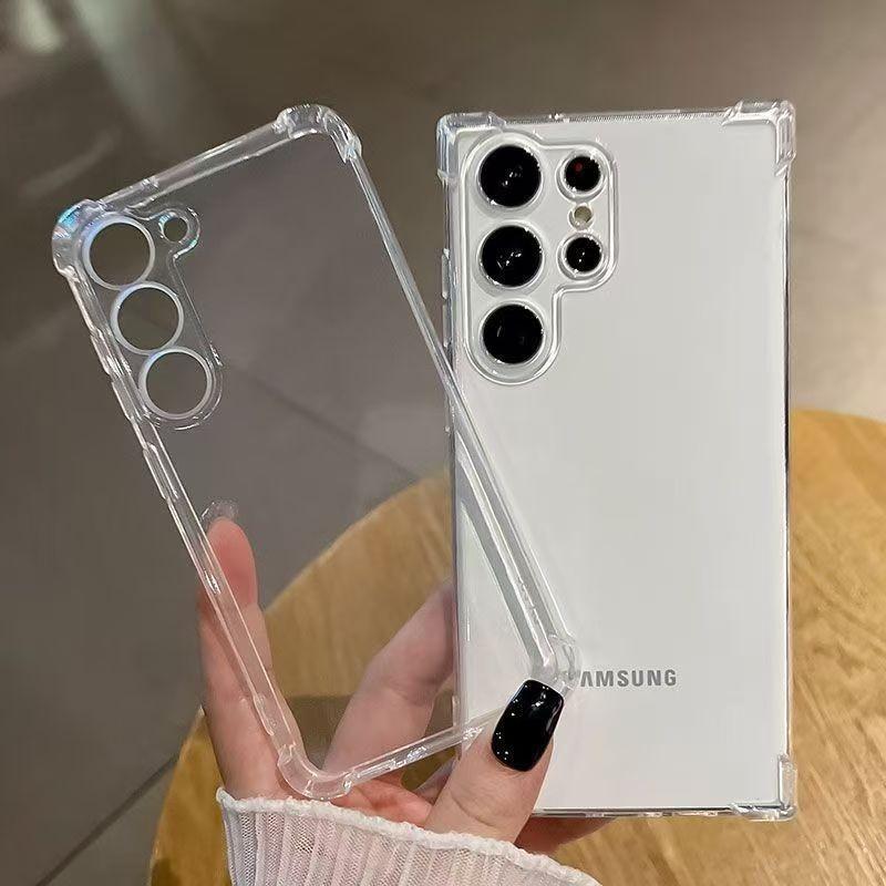 For Samsung Galaxy S26 Ultra S25 S24 S23 S22 S21 S20 Plus Ultra FE Silicone Soft Clear Cover Original Transparent Phone Case