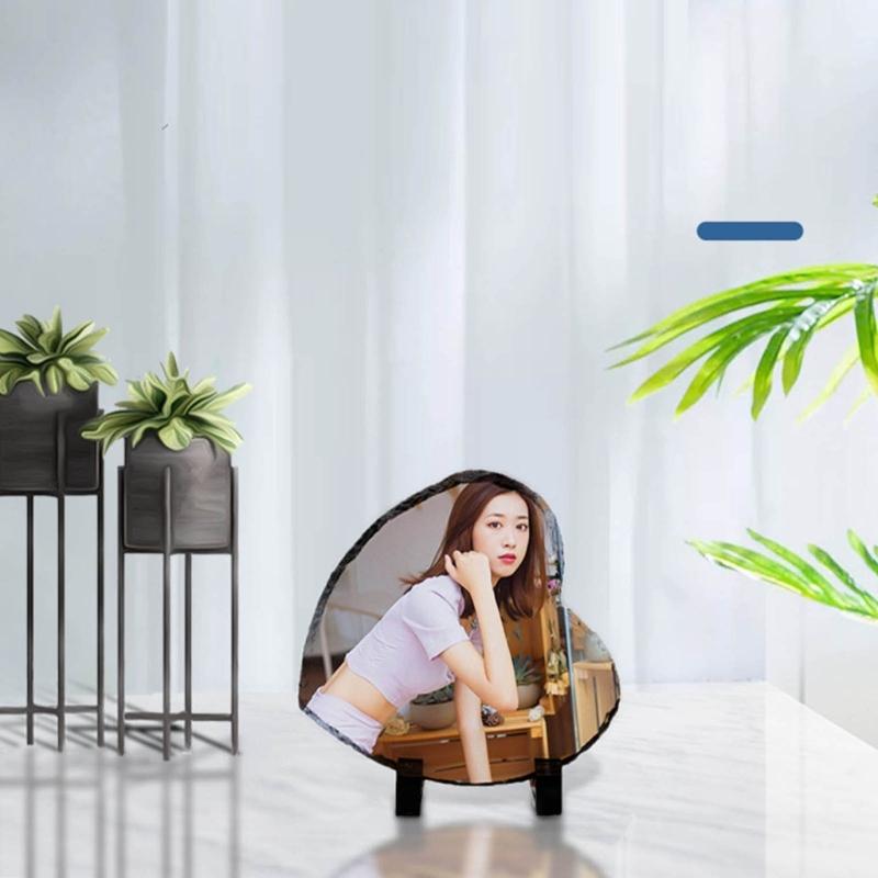 Memorial Frame with Display Holder Stand Sublimation Blank Photo Frames Unique Picture Frame for DIY Heat Transfer Print