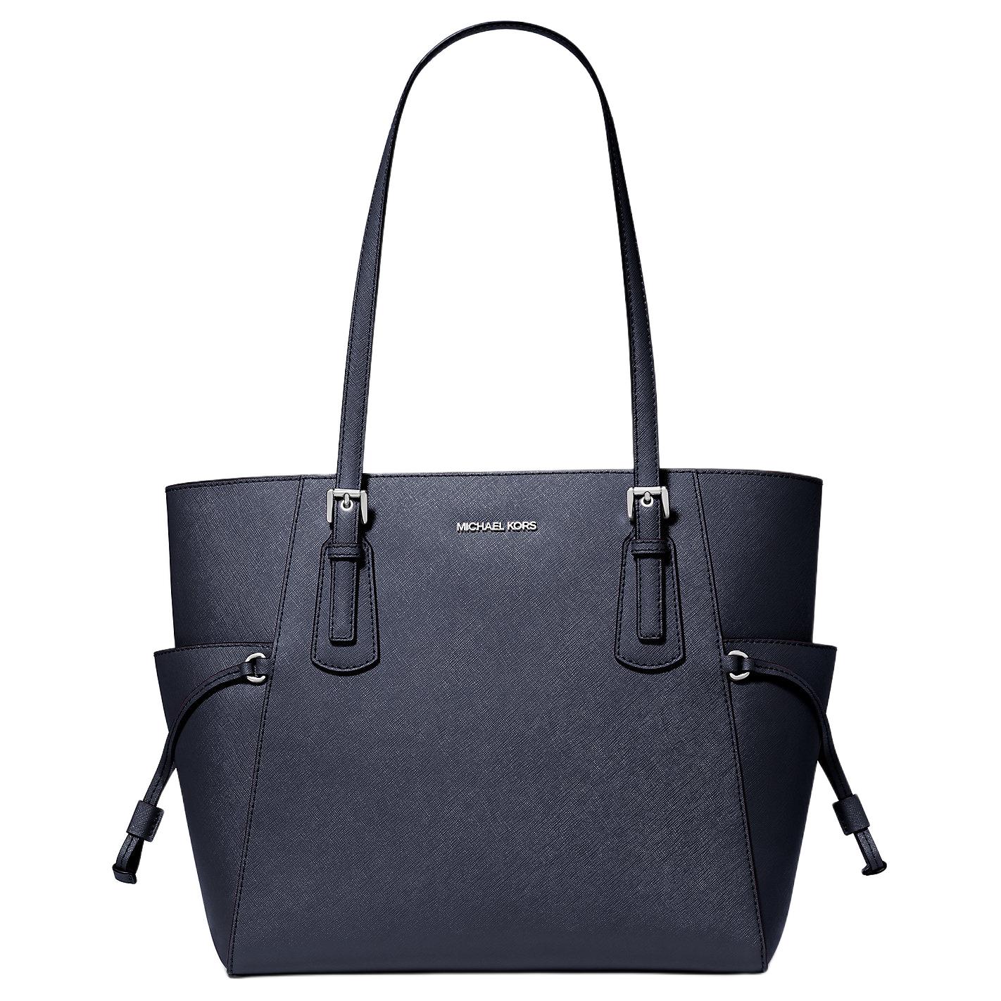 

Michael Kors Mk Voyager Tote Bag Shopping Bag Shoulder Bag Large Women tote Navy-Blue 35S5SV6T7L-NAVY Basic Set (Bag)