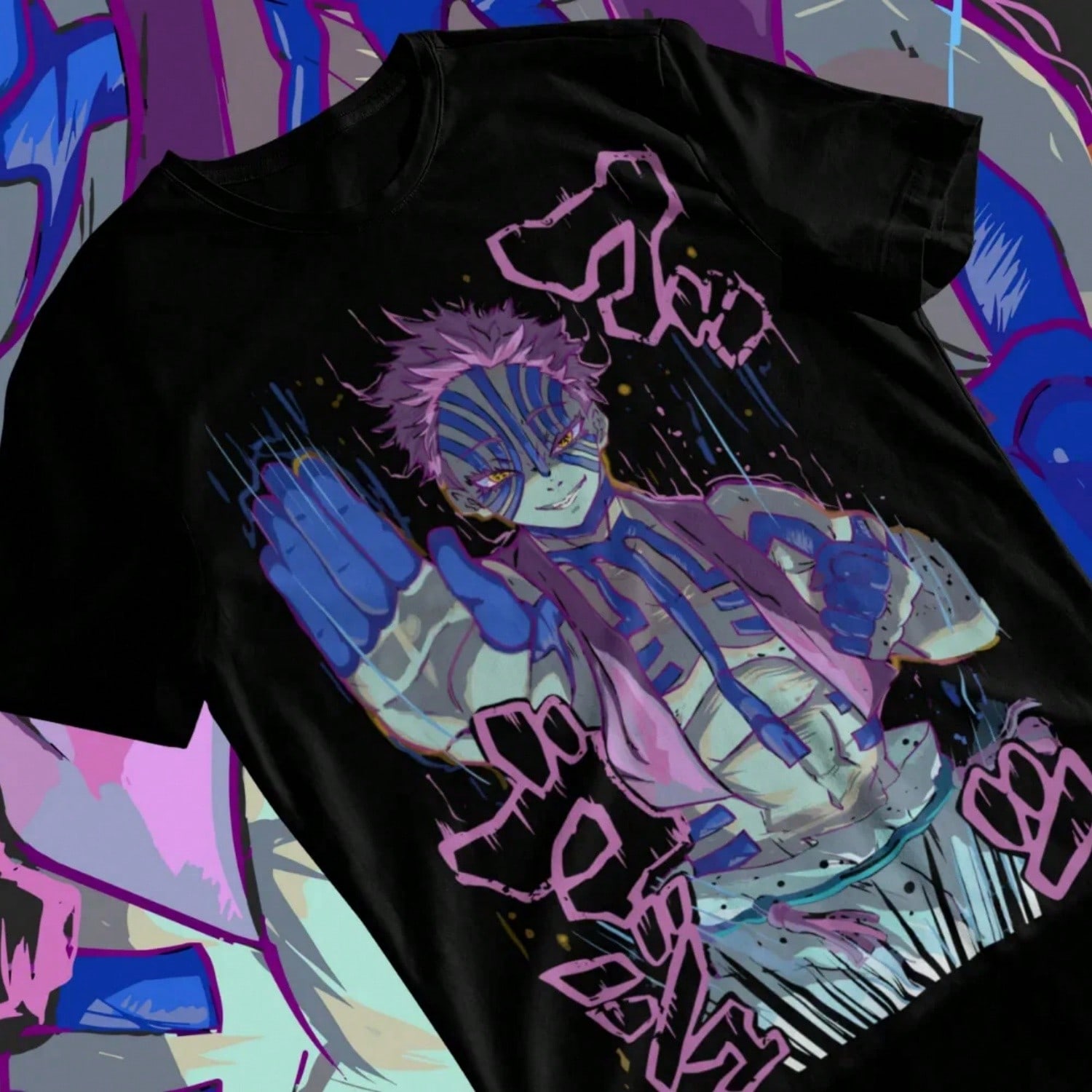 Akaza  Kimetsu No Yaiba Anime Manga Unisex T-Shirt Soft Tee.Jpg|Akuma Raging Demon Unisex T Shirt.Jpg|Alien Tales From The Xenomorphs T Shirts Men Wom S разноцветный
