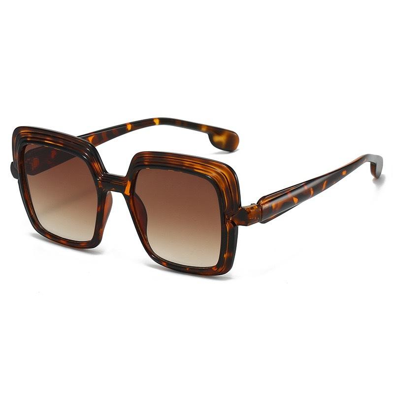 Fashion Large Frame Sunglasses Simple Personality Trendy Men'S And Women'S Sunglasses Square Frame Glasses