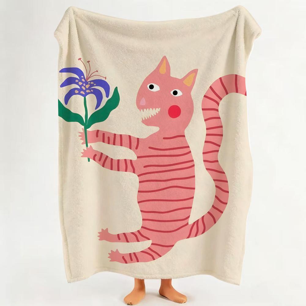 Illustrator L Liv L Lee pattern Throw Flannel Throw Blanket Suitable for Sofa Living Room Bedroom