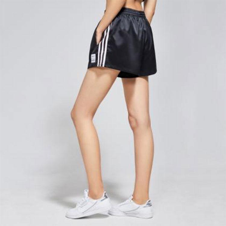 Adidas Neo X Pokémon Collaboration Solid Color Side Stripe Sports Shorts Women Shorts Black FM0328