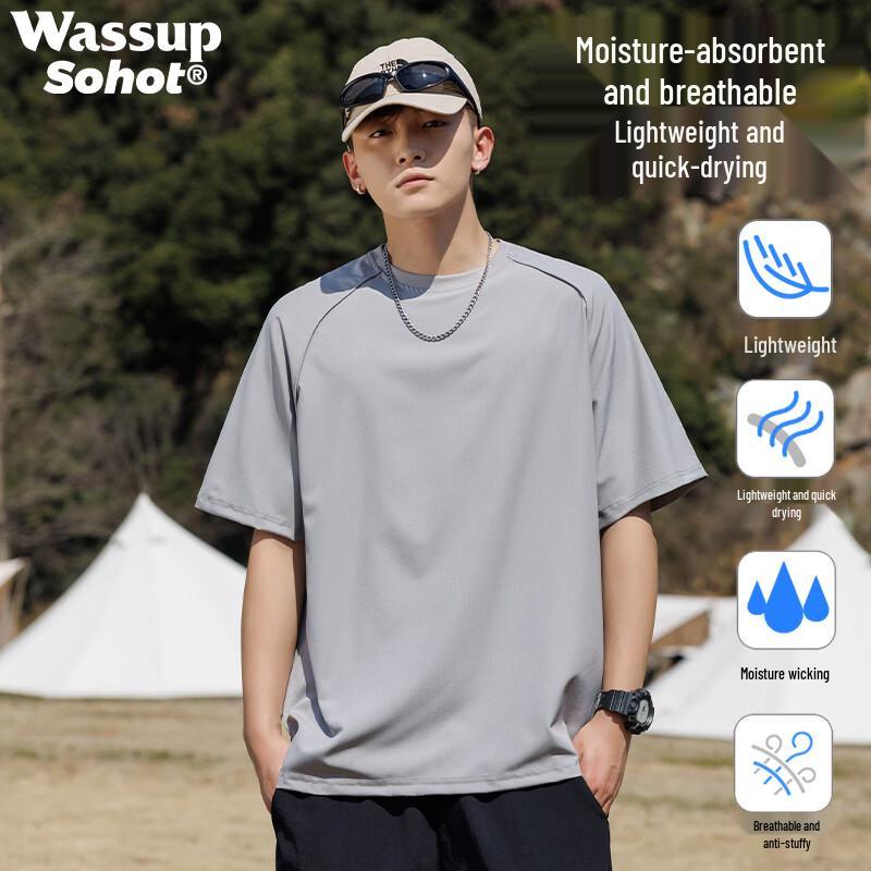

Wassup Sohot Men s Quick-Dry Outdoor T-Shirt L