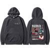 Rapper Niro OX7 Album Grafikdruck Hoodie Herren Damen Hip Hop Mode Popmusik Streetwear Männlich Vintage Lässig Übergroße Hoodies