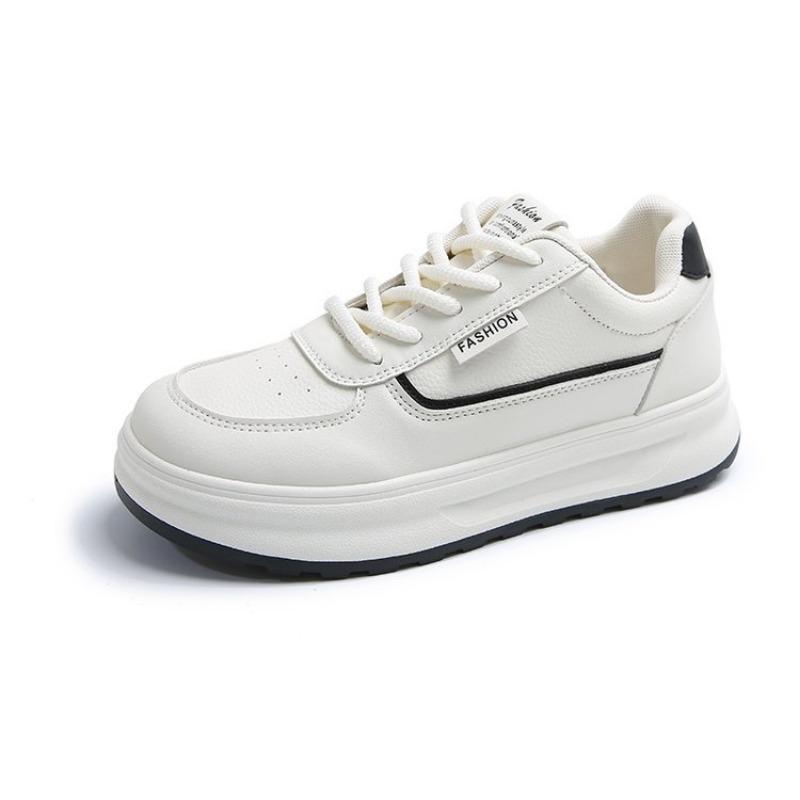Spring fashion lace-up little white shoes new trend platform sports board shoes casual flat street women's shoes