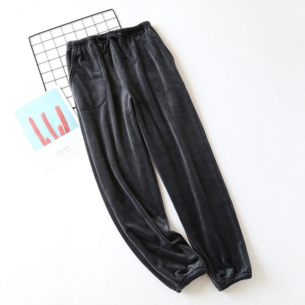 Women's Fashion Fleece Line Thickened Long Pajama Pants