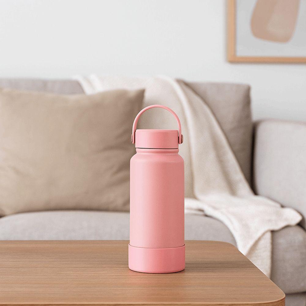 Solid Color Thermos Cup 1000ML Coffee Cups Cute Thermos Bottle  Gift