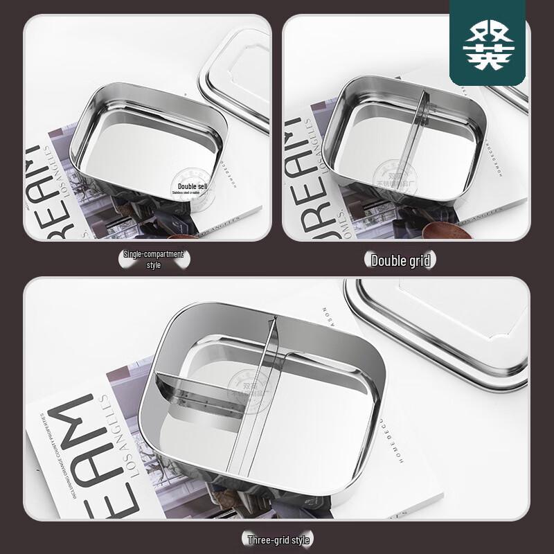 304 Stainless Steel Rectangular Bento Lunch Box