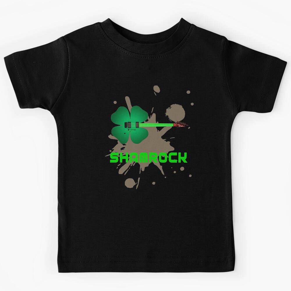 ShamRock Guitar, Happy St Patrick s 2021 Kids T-Shirt 170