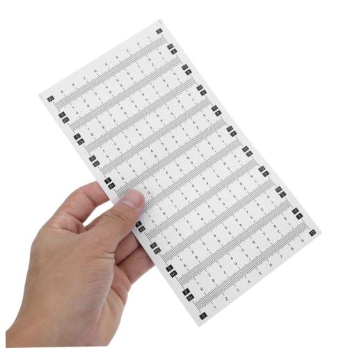 HIAKDOFT 20-Sheet Self-Adhesive Measuring Tape, Waterproof, Dustproof, Abrasion-Resistant, Removable, Stick-On Tape Measure Stickers for Woodworking,