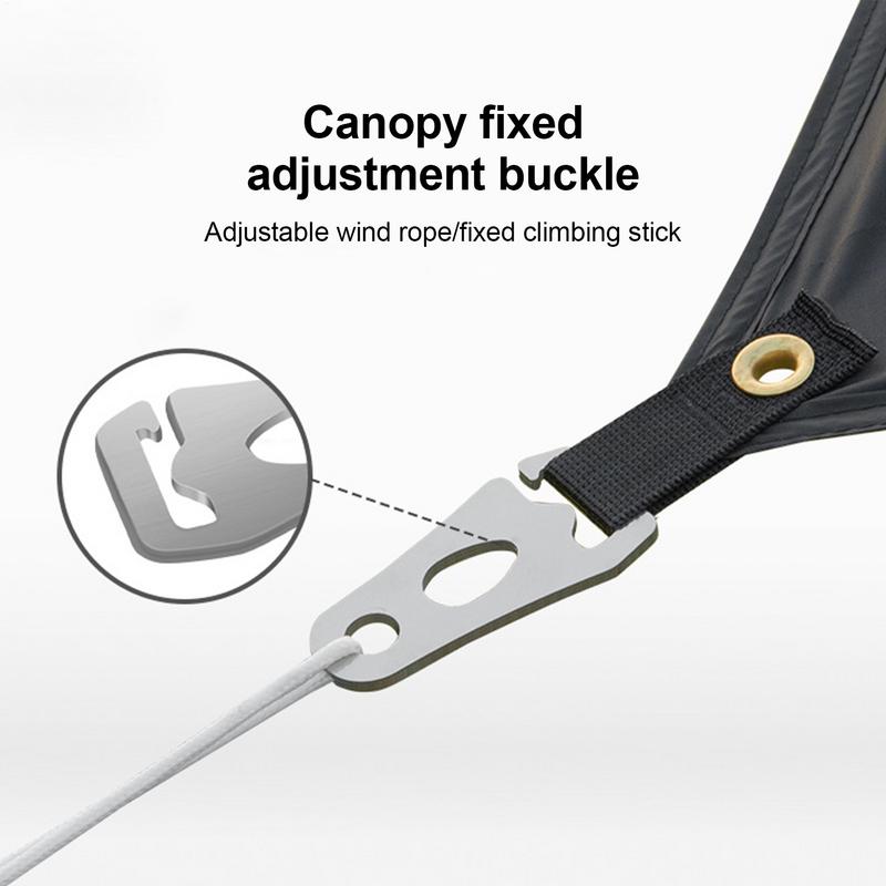 Cord Tightener Tent Wind Rope Buckle Tie Down Rope Carabiner Clip Fastener CampTent Guyline Rope Buckle Fastener Rope Tensioner
