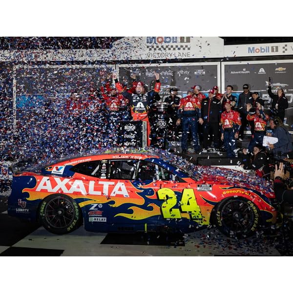 Kyosho Lionel Racing NASCAR CUP Cup AXALTA 2025 Chevrolet Camaro ZL1 William Byron Daytona 500 Winner Finished Model LR325035 (NASCAR Series) 1/64 #24